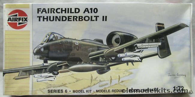 Airfix 1/48 A-10 Thunderbolt II 'Warthog' - Commander's Aircraft 81st TFW RAF Bentwaters Suffolk UK Sept 1987 or 355th TFS 354 TFW Myrtle Beach AFB SC June 1983, 06012 plastic model kit
